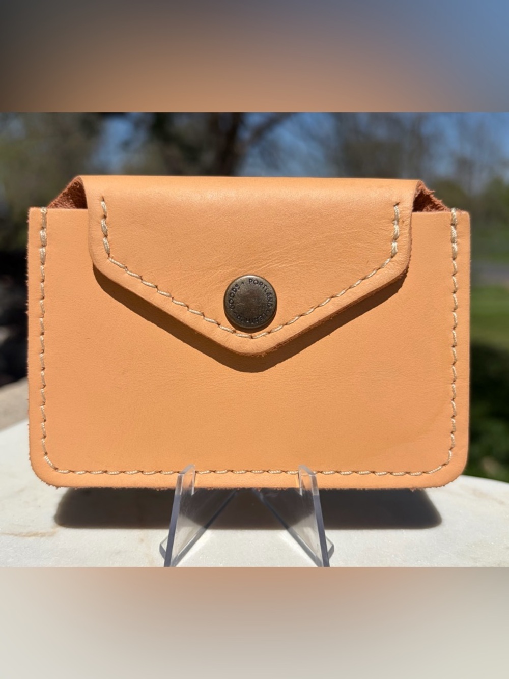 Love Bug Plus Wallet Portland Leather Goods Mamey Full-Grain Leather NWOT - Picture 12 of 12